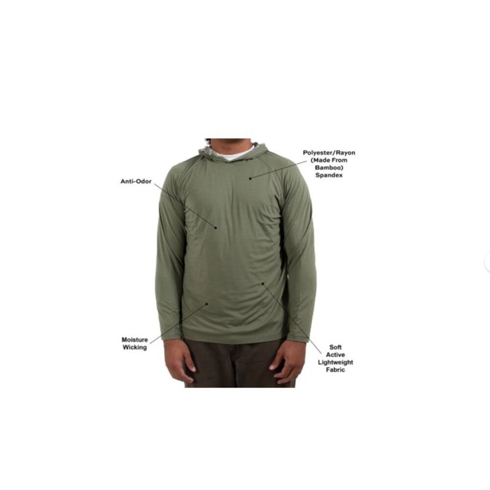 Habit Men's Lightweight Hoodie Green Size S